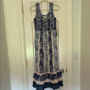 Tuckernuck Blue and White Maxi Dress